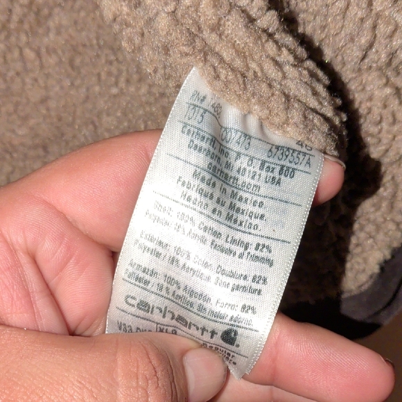 Carhartt Dark Brown Sherpa Vest - Picture 4 of 6